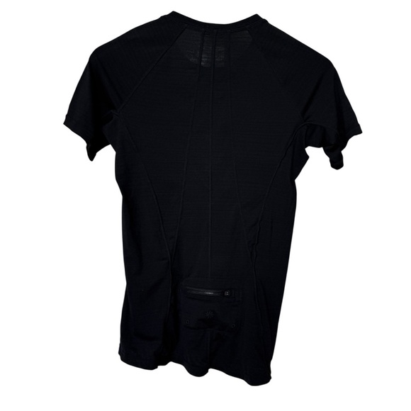 Athleta Women's Pacifica Black Short Sleeve 1/4 Zip Tee S UPF Casual Activewear - Picture 4 of 7